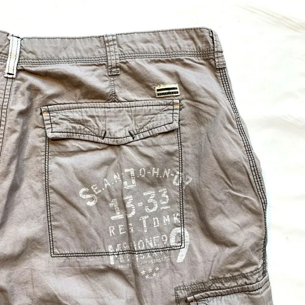 Sean‎ John Cargo Shorts Mens 45x14.5 Relaxed Longer Length Heavyweight Summer